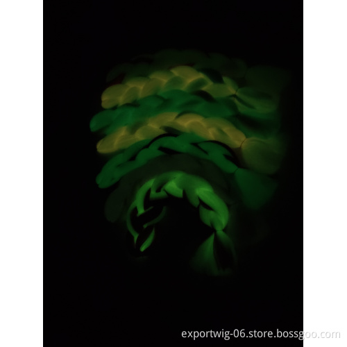 Party For Braiding 24inch 100g glowing synthetic jumbo braids shining hair in the darkness soft braiding hair extensions